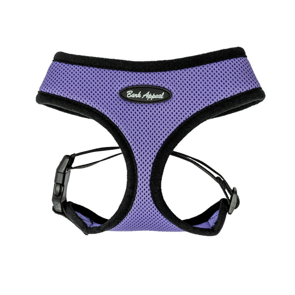 Bark Appeal Mesh Solid Breathe EZ Pull-Over Lovely Lavender Dog Harness - XXL